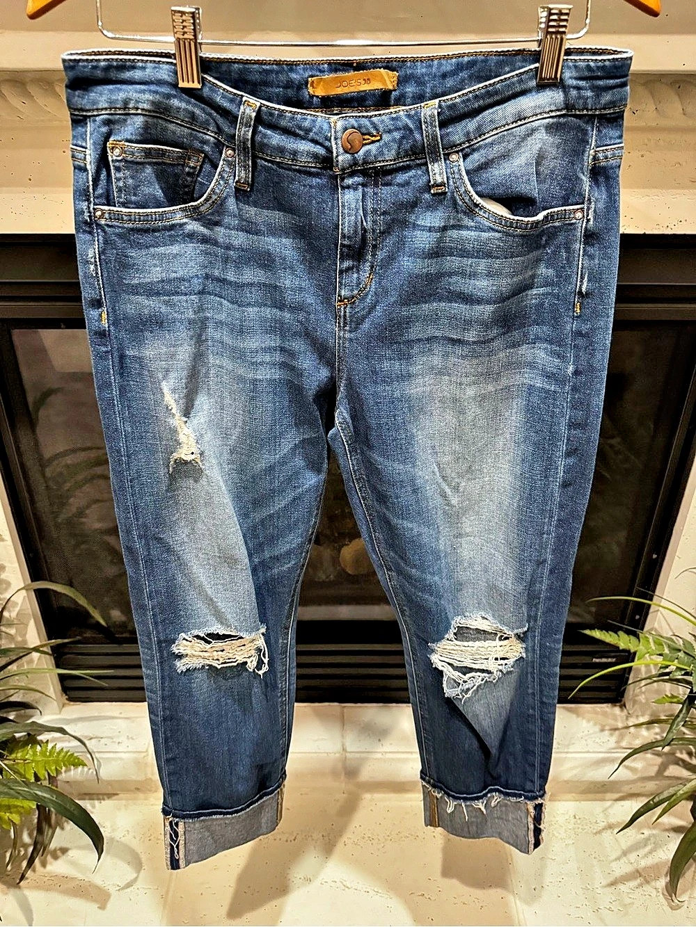 Joe's Jeans The Ex-Lover Boyfriend Crop Collector's Edition Jeans Blue Waist 29